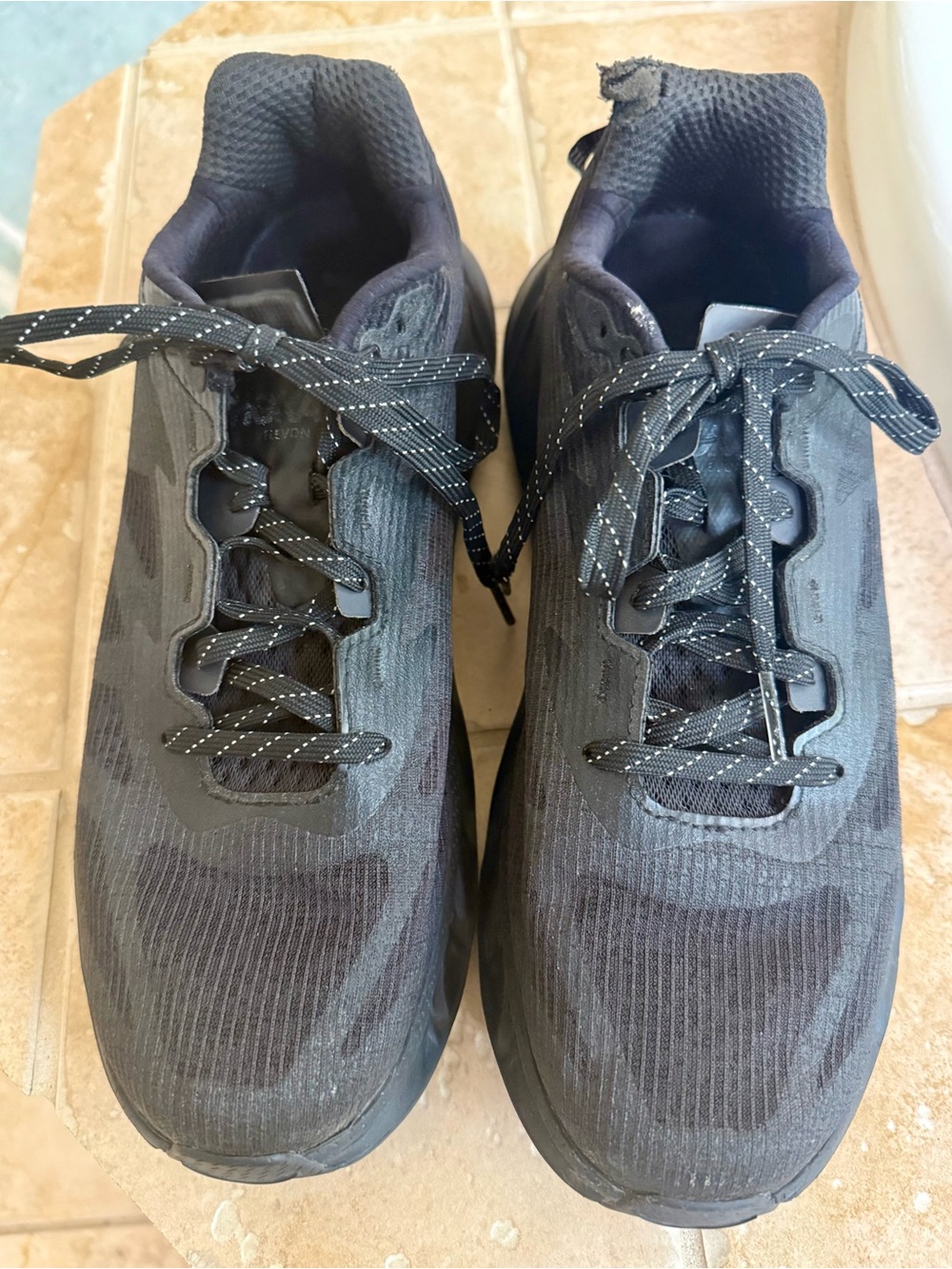 Hoka One One Black Elevon 2 TS Athletic Running Shoes